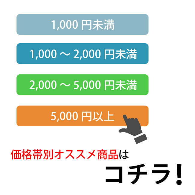 価格帯別おすすめ